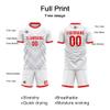 Customize Your Team Soccer Jersey Uniforms with Name and Number Soccer Jersey (H-White-Red) view 4