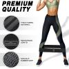 12 Pcs Fabric Resistance Bands for Working Out Booty Workout Stretch Exercise Bands Non Slip for Legs Squat Resistance Loop for Women Men Starter Butt Hip Thigh Fitness (Black,Heavy Resistance) view 4