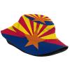 Arizona Flag Bucket Hats Fashion Sun Cap Packable Outdoor Arizonian Fisherman Hat for Women and Men view 2