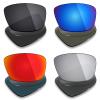 Mryok 4 Pair Polarized Replacement Lenses for Smith Mastermind Sunglass - Stealth Black/Fire Red/Ice Blue/Silver Titanium view 1