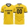 Customize Your Team Soccer Jersey Uniforms with Name and Number Soccer Jersey (D-Yellow-Black) view 1