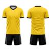 Customize Your Team Soccer Jersey Uniforms with Name and Number Soccer Jersey (D-Yellow-Black) view 2