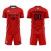 Customize Your Team Soccer Jersey Uniforms with Name and Number Soccer Jersey (C-Red) view 3