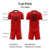 Customize Your Team Soccer Jersey Uniforms with Name and Number Soccer Jersey (C-Red) view 4