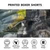 Aflyko Vehicle Novelty Boxer Shorts Steam Train Mountain Relaxed Fit Boxers Buttoned Fly Summer Men's Underwear, XL view 3