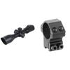 UTG 3-12X44 30mm Compact Scope, AO, 36-color Mil-dot, Rings , Black & Accu-Shot UTG 30mm/2PCs Medium Profile Airgun Rings w/Stop Pin , Black view 1