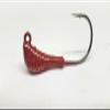 10 "Banana" Painted Jig Head Blackfish Striper Lure Ultra Point Hook -Red 5 oz view 1