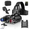 Night Vision Goggles2nd Generation Upgrade-Night Vision Binoculars,1312FT Digital Infrared Head Mounted Night Vision,Compatible with Military Tactical FastMICH Helmet view 1