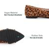 Hee grand Pointed Toe Ballet Flats for Women Suede Rhinestones Chains Dress Shoes Comfort Slip-On Loafers,Leopard Brown 5 view 4