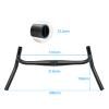 Bike Handlebar PRO Aluminum Alloy Bicycle Handle Bar Big Angle Bend Handlebar Drop Handlebar for Gravel Bikes MTB 22.2 * 31.8mm,430 * 510mm,470 * 600mm,510 * 640mm Black (31.8x510x640mm) view 3