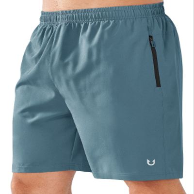 NORTHYARD Men's Athletic Running Shorts Quick Dry Workout Shorts Lightweight Sports Gym Basketball 7"/ 9"/ 5" Tennis Hiking Exercise Greyblue-7 inches L