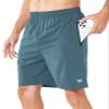 NORTHYARD Men's Athletic Running Shorts Quick Dry Workout Shorts Lightweight Sports Gym Basketball 7"/ 9"/ 5" Tennis Hiking Exercise Greyblue-7 inches L view 3