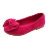 Baby Bowknot Soft Shoes Solid Kid Single Children Student Dance Princess Girls Baby Shoes Toddler Floor Socks (Hot Pink, 9.5 Little Kid) view 1
