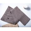 Black Tweed Plaid Trousers Men Casual Pants Wool Formal Suit Pants Men Grey 29W x 32L view 2