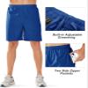 NORTHYARD Men's Athletic Running Shorts Quick Dry Workout Shorts Lightweight Sports Gym Basketball 7"/ 9"/ 5" Tennis Hiking Exercise RoyalBlue-7 inches 2XL view 4