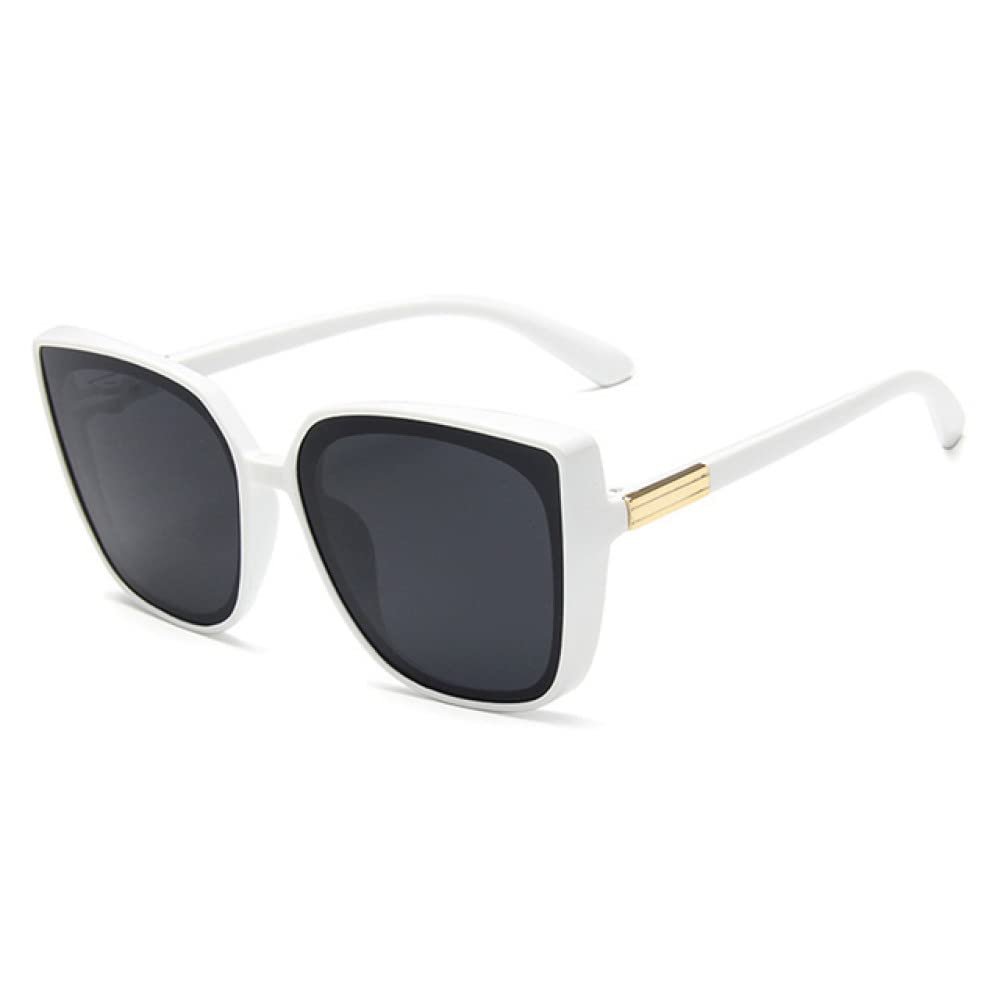 HCHES Sunglasses Man/Women Cat Eye Sun Glasses UV400 Driver Goggles,white,One size