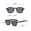 Men Women Polarized Sunglasses Fashion Classic Round Frame Sunglasses Pearl Glasses (Red, One Size) view 3