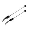 X AUTOHAUX 1 Pair Front Rear Bicycle Quick Release Axles Skewers Lever Aluminum Alloy 145mm 185mm Black for MTB Bike view 1