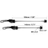 X AUTOHAUX 1 Pair Front Rear Bicycle Quick Release Axles Skewers Lever Aluminum Alloy 145mm 185mm Black for MTB Bike view 3