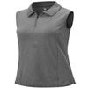 BGOWATU Women's Sleeveless Golf Polo Shirts 1/4 Zip Tennis Tank Tops with Collar UV Protection Quick Dry Dark Gray XS view 1