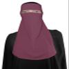 Niqab Half Nosepiece Face Cover Veil Breathable Clothing For Islamic Muslim Islam Hejab Hijab Women Womens Jilbab Abaya Burqa (Simone) view 2