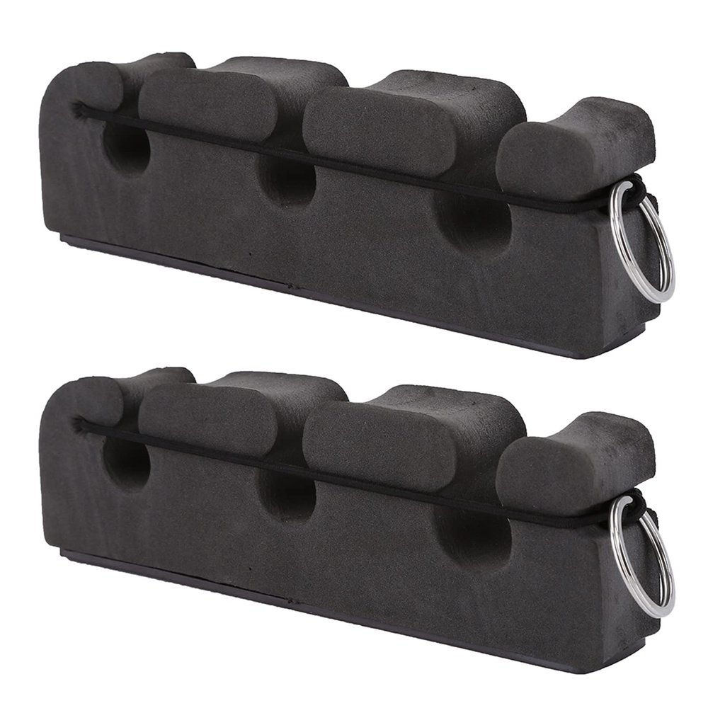 Yuecoom 2Pcs Fishing Rod Car Stands, Magnetic Fishing Rod Storage Rack, High Density Foam Car Pole Fly Fishing Rod Holder with 3 Holder Slots