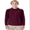 Classroom Uniforms Long Sleeve Pique Polo T-Shirt for Men and Women CR835X, 2XL, Burgundy view 1