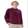 Classroom Uniforms Long Sleeve Pique Polo T-Shirt for Men and Women CR835X, 2XL, Burgundy view 4