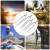 NDNCZDHC 4 Pieces 2 Forks Stainless Steel Harpoon Hook Barb Gun for Outdoor Fishing Tackle view 3