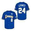 LEGEND 8 LEGACY24 Men's Legend 8 24 Movie Baseball Jersey Stitched (Dark Blue, Medium) view 1