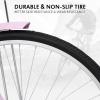 Ktaxon Women Bike 24/26 Inch Bicycles for Women, Beach Cruiser Bike with Premium Derailleur & Shift Lever, Adjustable Seat, High-Carbon Steel Frame and Excellent Welding Technology (26" Pink) view 3