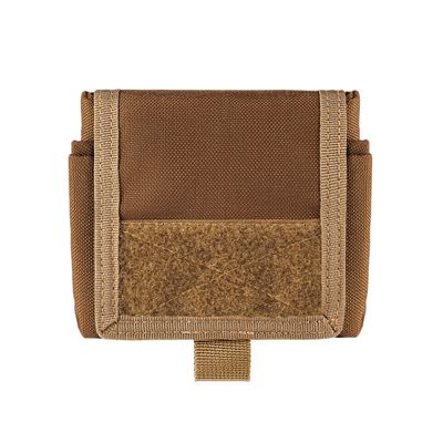 TACNEX Dump Pouch for Duty Belt Battle Belt Roll Up Utility Tool Bag Magazine Drop Pouch w/MOLLE Clip Drawstring Open Foldable Recovery Storage Pack (Vertical Coyote Brown)