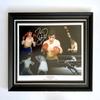 Barry McGuigan Hand Signed Autograph Boxing Memorabilia Montage Photo In Luxury Handmade Wooden Display & Certificates of Authenticity view 1