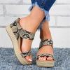 Platform Sandals For Women Black Womens Topic Espadrille Sandal Shoes Black Nubuck view 2