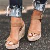 Ladmiple Summer Sandals For Women 2022 Beach Women's Platform Sandals Wedge Ankle Strap Open Toe Sandals view 3