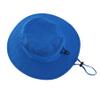 Home Prefer UPF50+ Kids Toddler Boys Sun Hat Wide Brim Fishing Hat UV Protection Hat Portable Mesh Bucket Hat Royal Blue 2-4T view 3