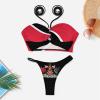 Linkasi Trinidad and Tobago Flag New Women's Sexy Bikini Halter Neck Triangle Bikini Two-Piece Set Trinidad and Tobago Flag view 3