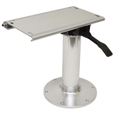 Garelick Boat Seat Swivel Slide Pedestal | 14 Inch Polished Aluminum
