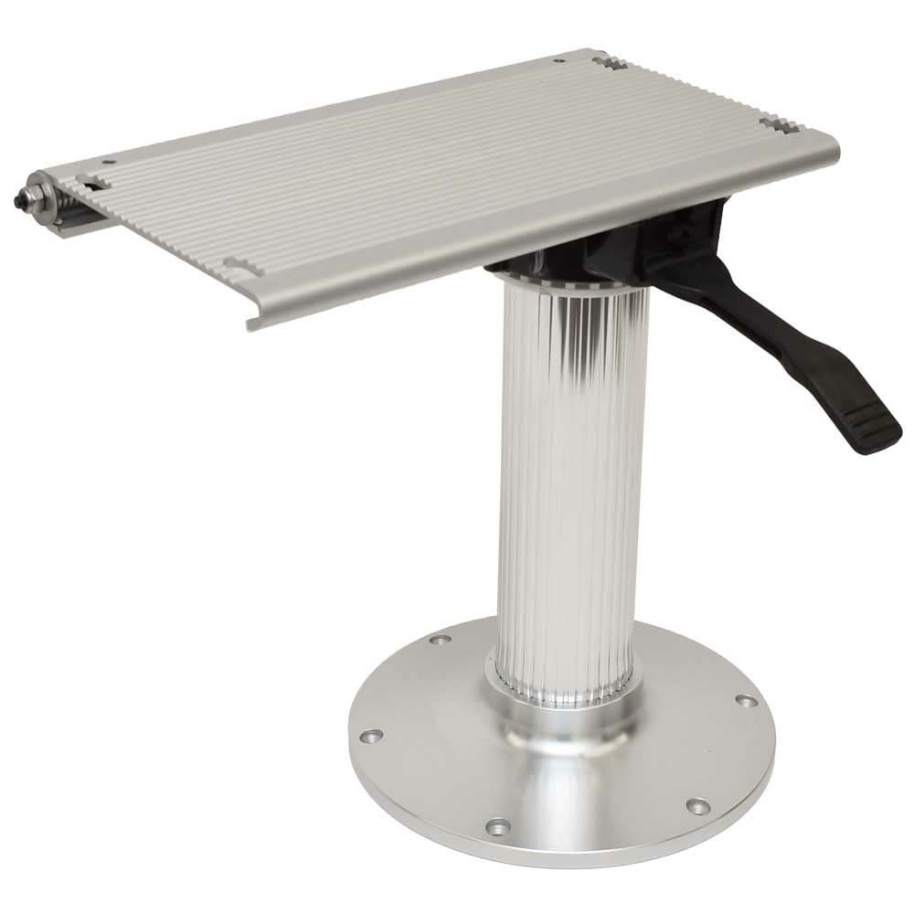 Garelick Boat Seat Swivel Slide Pedestal | 14 Inch Polished Aluminum