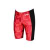 ARENA Men's Swim Jammer Puzzled Team Print MaxLife Athletic Swimwear Training Swimsuit Sports Bathing Suit, Black/Red Multi, US Size 24 view 3