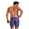 ARENA Men's Swim Jammer Puzzled Team Print MaxLife Athletic Swimwear Training Swimsuit Sports Bathing Suit, Navy/Red Multi, US Size 40 view 2
