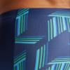 ARENA Men's Swim Jammer Puzzled Team Print MaxLife Athletic Swimwear Training Swimsuit Sports Bathing Suit, Navy/Soft Green Multi, US Size 42 view 4