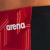 ARENA Men's Swim Jammer Puzzled Team Print MaxLife Athletic Swimwear Training Swimsuit Sports Bathing Suit, Black/Red Multi, US Size 32 view 2
