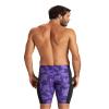 ARENA Men's Swim Jammer Puzzled Team Print MaxLife Athletic Swimwear Training Swimsuit Sports Bathing Suit, Black/Purple Multi, US Size 20 view 2