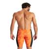 ARENA Men's Swim Jammer Puzzled Team Print MaxLife Athletic Swimwear Training Swimsuit Sports Bathing Suit, Black/Orange Multi, US Size 20 view 2