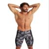 ARENA Men's Swim Jammer Puzzled Team Print MaxLife Athletic Swimwear Training Swimsuit Sports Bathing Suit, Black/Black Multi, US Size 26 view 1