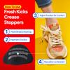 Fresh Kicks Shoe Crease Protectors  Comfortable Anti-Wrinkle Shields for Men, Women & Kids  No-Crease Inserts for Sneakers & Dress Shoes  Prevents Toe Box Creasing, Maintains Shoe Shape (S/M) view 4