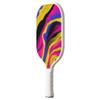 TigerTail Sports Abstract Paint Splash 2 Colorful Design Pickleball Paddle, USA Pickleball Approved, White Trim view 2