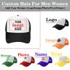 Custom Hats for Men Women Personalized Baseball Caps Customize Your Own Logo Image Text Name Customized Hat Green Trucker Hats view 2