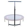 LEAPS & REBOUNDS 40" Adjustable Stability Bar Attachment with 40" Mini Fitness Trampoline and Home Gym Rebounder for Cardio Exercises, Purple view 2